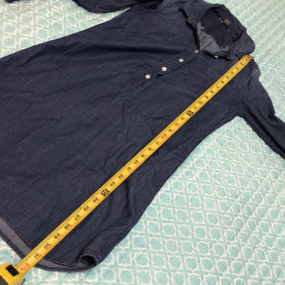 Jcrew denim chambray shirt dress